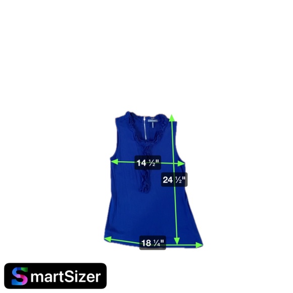 Kristin Davis ruffle front top, size M, purple - Picture 9 of 9